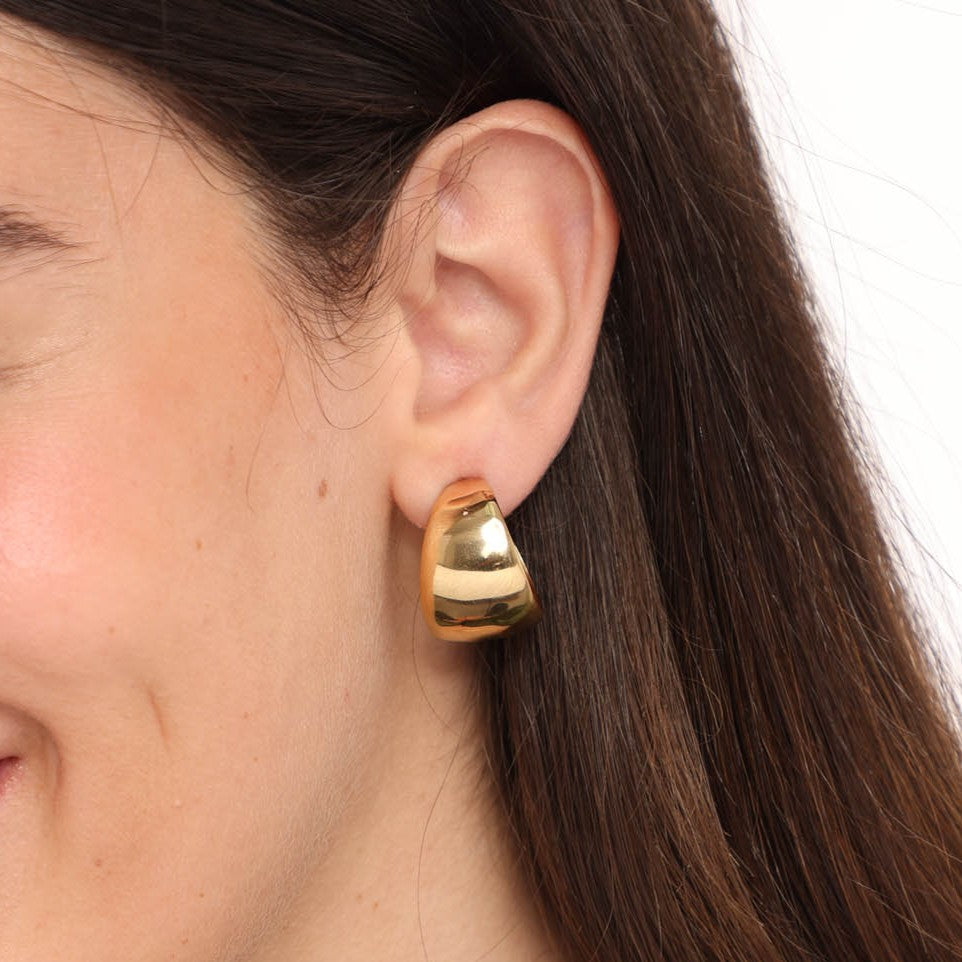 עגילי חישוק צמודים מלאני