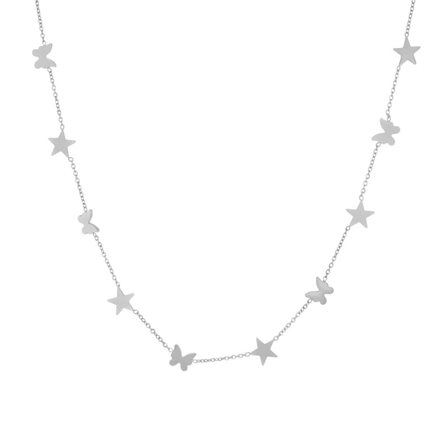 שרשרת פרפרים וכוכבים