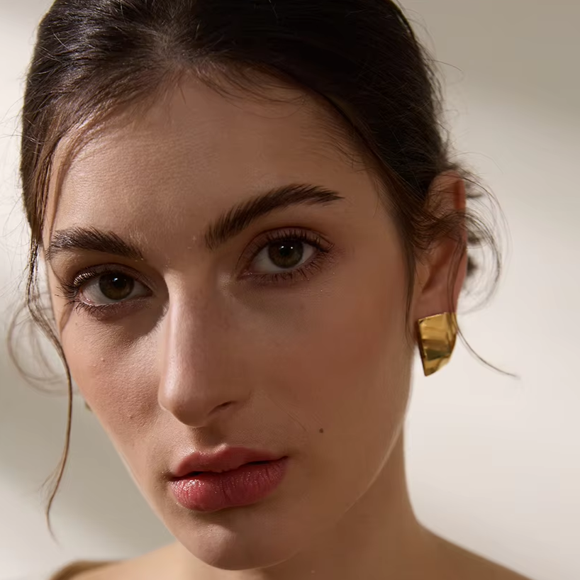 עגילי שלושה מלבנים