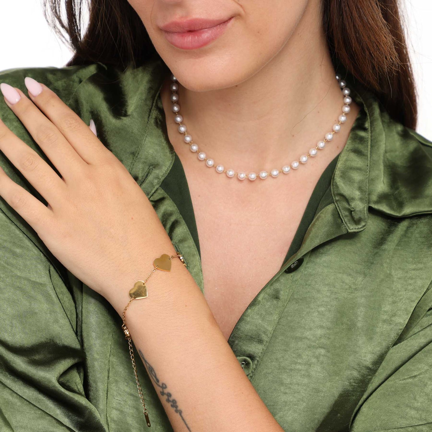 צמיד יד לבבות אנג'ל