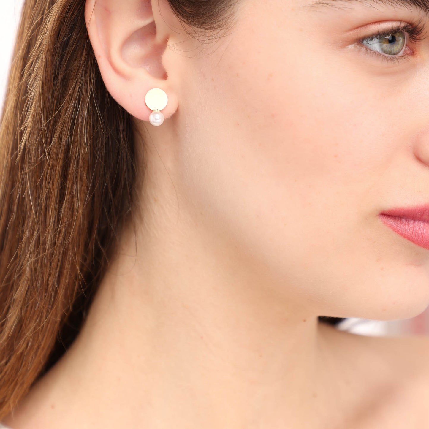 עגיל צמוד פנינה סמנתה