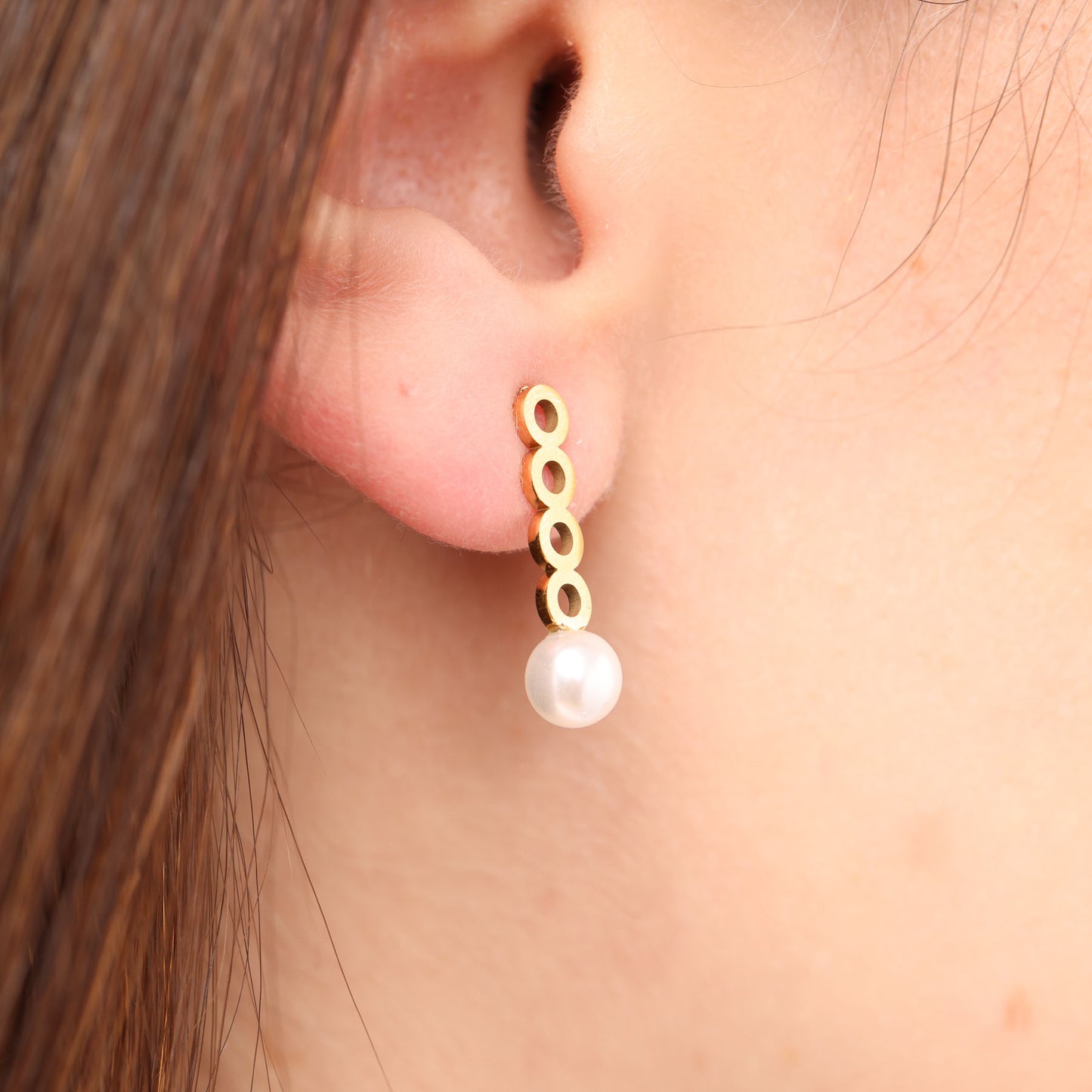 עגיל צמוד פנינה סאם